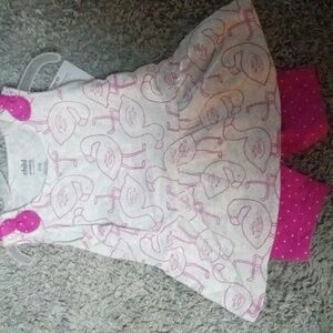 Flamingo shirt and shorts set
